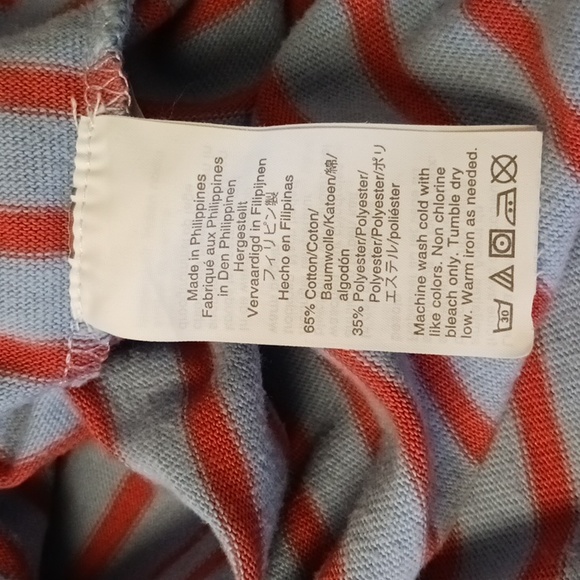 Madewell Bell Long Sleeve Striped Top Size S - Picture 11 of 13